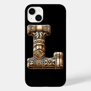 Coque Pour iPhone 14 Plus Lettre personnalisée Aloha polynésien hawaïen L in