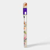 Coques Case-Mate iPhone Lettre personnalisée M Elégante aquarelle florale (Verso / Gauche)