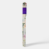 Coques Case-Mate iPhone Lettre personnalisée M Elégante aquarelle florale (Verso / Droite)