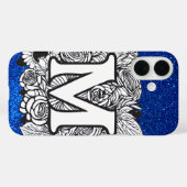 Coques Case-Mate iPhone Lettre personnalisée M Élégante Parties scintillan (Verso (horizontal))