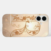 Coques Case-Mate iPhone Lettre R transparente moderne (Verso (horizontal))