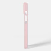 Coques Case-Mate iPhone Lettre rose simple Monogramme initial (Verso / Gauche)
