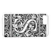 Coques Case-Mate iPhone Lettre S Monogramme médiéval Art Nouveau (Dos (Horizontal))