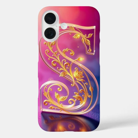 Coques Case-Mate iPhone Lettre S transparente décorative (Verso)