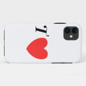 Coques Case-Mate iPhone Lettre T Cœur - Conception d'amour initiale de la (Dos (Horizontal))