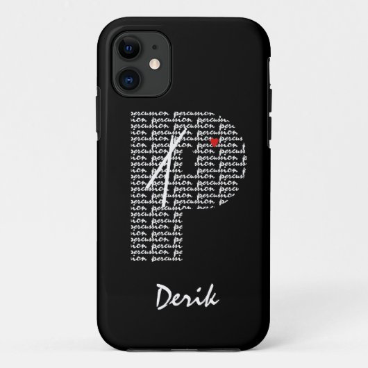 Coques Case-Mate iPhone Lettre texte P (Dos)