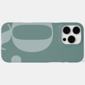 Coques Case-Mate iPhone Lettre Turquoise coupée (Verso (horizontal))