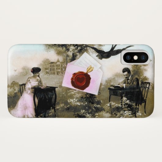 COQUES Case-Mate iPhone LETTRE VALENTINE ROMANTIQUE, SCEAU DE CIRE ROUGE (Dos (Horizontal))