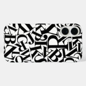Coques Case-Mate iPhone Lettres alphabétiques (Verso (horizontal))