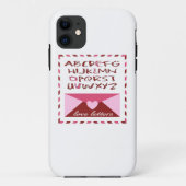 Coques Case-Mate iPhone Lettres d'amour (Dos)