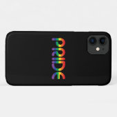 Coques Case-Mate iPhone Lettres de ballon Rainbow Pride (Dos (Horizontal))