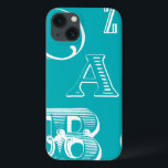 Coques Pour iPhone Lettres décoratives sur Arrière - plan bleu<br><div class="desc">Une véritable soupe alphabétique vous attend lorsque vous achetez cette impression de lettres décoratives sur un arrière - plan bleu. Une création Vision Studio,  ce serait un grand ajout à la salle d'un enfant ou à sa salle de jeux. Commandez une impression dès aujourd'hui !</div>