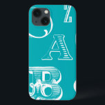 Etui iPhone Case-Mate Lettres décoratives sur Arrière - plan bleu<br><div class="desc">Une véritable soupe alphabétique vous attend lorsque vous achetez cette impression de lettres décoratives sur un arrière - plan bleu. Une création Vision Studio,  ce serait un grand ajout à la salle d'un enfant ou à sa salle de jeux. Commandez une impression dès aujourd'hui !</div>
