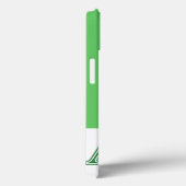 Coques Case-Mate iPhone Lettres vertes Alphi Chi Omega (Verso / Droite)