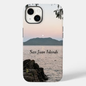 Coques Case-Mate iPhone Lever de lune sur les îles San Juan (Verso)