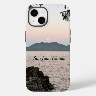 Coque Pour iPhone 14 Lever de lune sur les îles San Juan