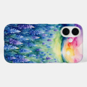 Coques Case-Mate iPhone Lever de soleil aux bleuets (Verso (horizontal))