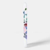 Coques Case-Mate iPhone Lever de soleil Boho Floral Monogramme Navy (Verso / Gauche)