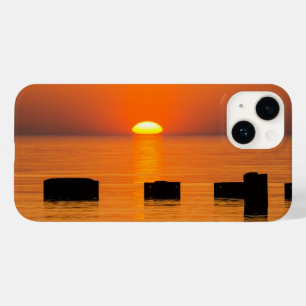Coque Pour iPhone 14 Lever de soleil orange
