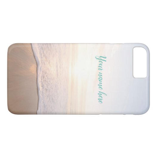 Coques Case-Mate iPhone Lever de soleil sur la plage (Dos (Horizontal))