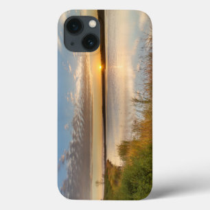 Coques Pour iPhone Lever de soleil sur les zones humides à Arrowwood