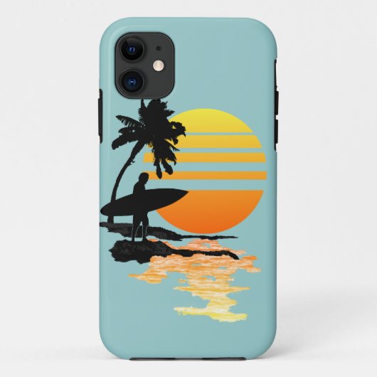 Coques Case-Mate iPhone Lever de soleil surfant (Dos)