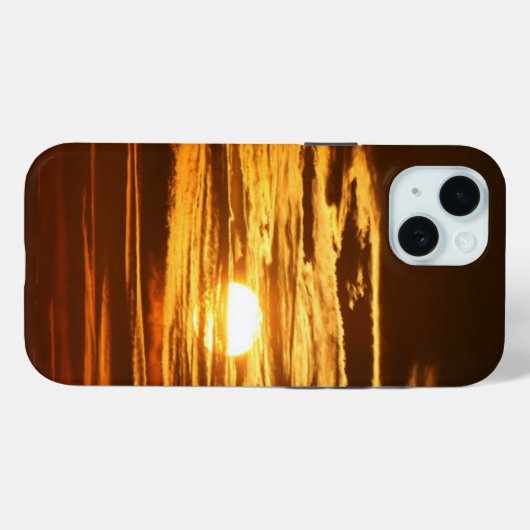 Coques Case-Mate iPhone Lever du soleil à travers les nuages Photo (Verso (horizontal))