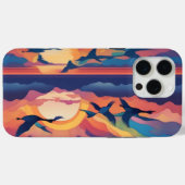 Coques Case-Mate iPhone Lever du soleil des oies (Verso (horizontal))