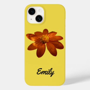Coque Pour iPhone 14 Lever du soleil sur le tournesol mexicain Orange F