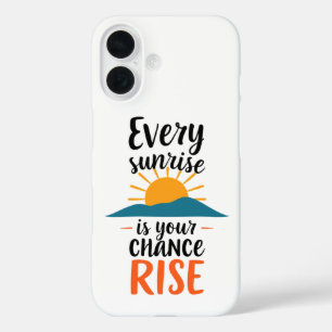 Coques iPhone 16 Lever et briller : Embrassez chaque jour