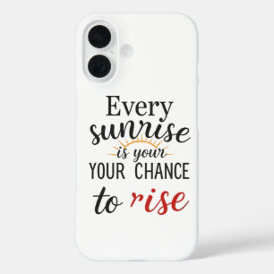 Coques iPhone 16 Lever et briller : Embrassez chaque jour