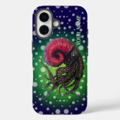Coques Case-Mate iPhone Leviathine océanique du Nautilus rouge (Verso)