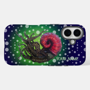 Coques iPhone 16 Leviathine océanique du Nautilus rouge