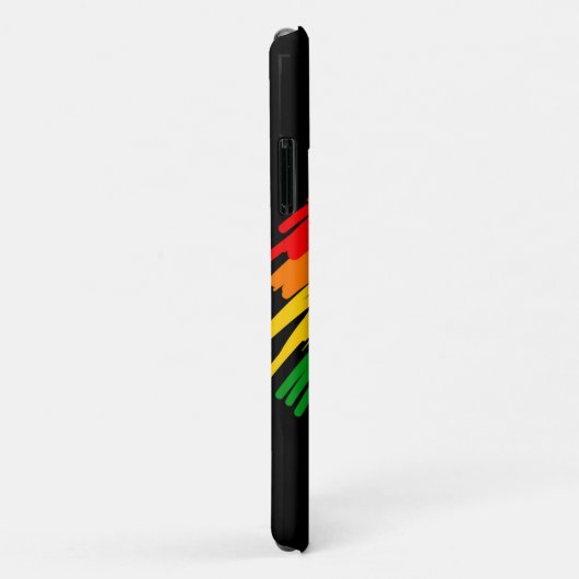 Coques Case-Mate iPhone Lèvres arc-en-ciel (Dos/Droite)