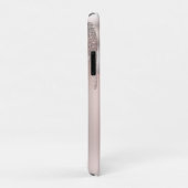 Coques Case-Mate iPhone Lèvres argentées roses glacées paillettes diamant (Dos/Droite)