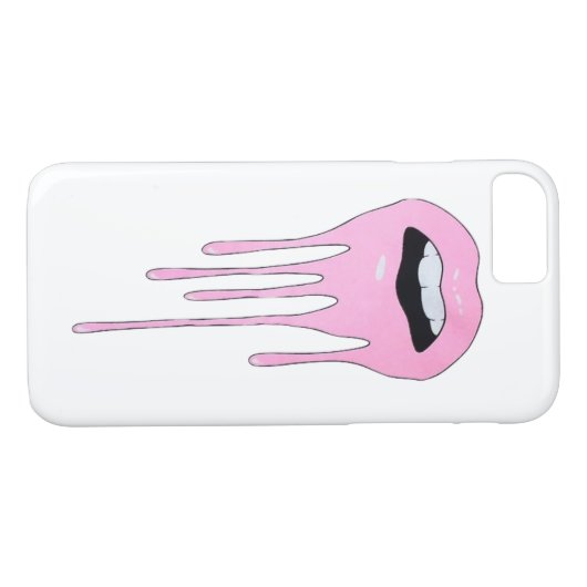 Coques Case-Mate iPhone Lèvres chaudes (Dos (Horizontal))