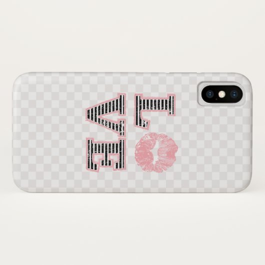 Coques Case-Mate iPhone Lèvres d'amour (Dos (Horizontal))