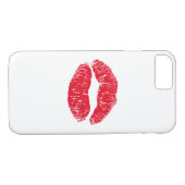 Coques Case-Mate iPhone Lèvres de baiser rouges (Dos (Horizontal))