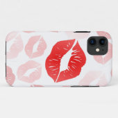 Coques Case-Mate iPhone Lèvres de rouge à lèvres (Dos (Horizontal))