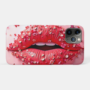 Case-Mate iPhone Case Lèvres en fleurs : Baiser papillon floral