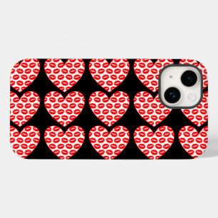 Coques Pour iPhone Lèvres qui s'embrassent coeurs