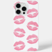 Coques Case-Mate iPhone Lèvres Roses, Motif De Lèvres, Rouge Rose, Baiser (Verso)