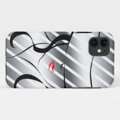 Coques Case-Mate iPhone Lèvres rouges (Dos (Horizontal))