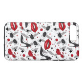 Coques Case-Mate iPhone Lèvres rouges (Dos (Horizontal))