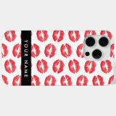 Coques Case-Mate iPhone Lèvres Rouges, Baiser, Baguette à lèvres, Votre No (Verso (horizontal))