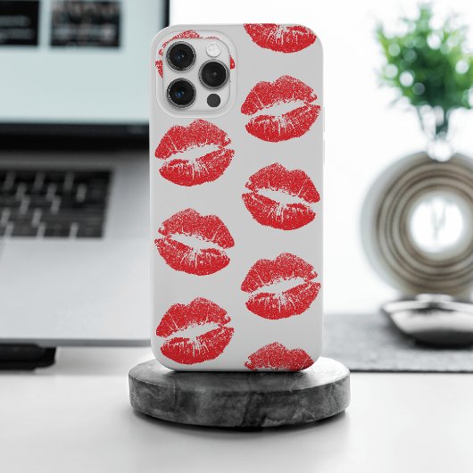 Coques Case-Mate iPhone Lèvres Rouges, Motif De Lèvres, Rouge Lèvres, Bais