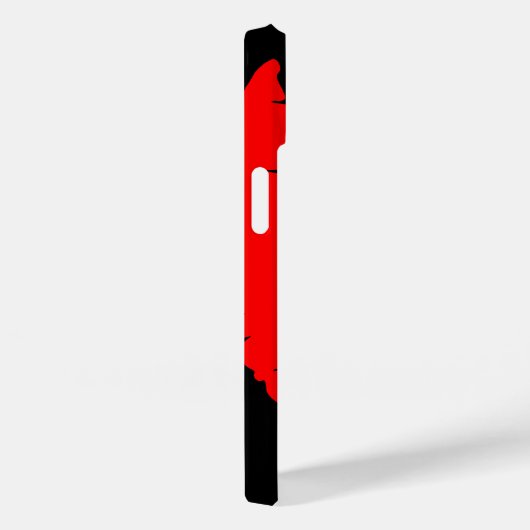 Coques Case-Mate iPhone Lèvres rouges personnalisées (Verso / Droite)