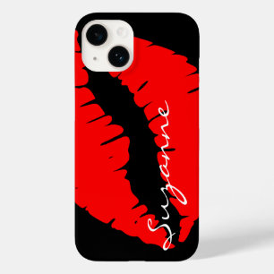 Coques Pour iPhone Lèvres rouges personnalisées