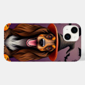Coques Case-Mate iPhone Lévrier afghan chien halloween (Verso (horizontal))