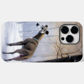 Coques Case-Mate iPhone Lévrier Italien Qu'il neige Noël (Verso (horizontal))